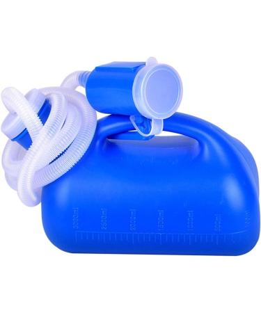 Urinal Bottle Portable Urinal with LidUrine Bottle Men's Male Bed Urinal Potty Pee Bottle 3000ML Collector with 1.6M Tube (Color : Gold) (Color : Gold) (Color : Beige) (Color : Beige)