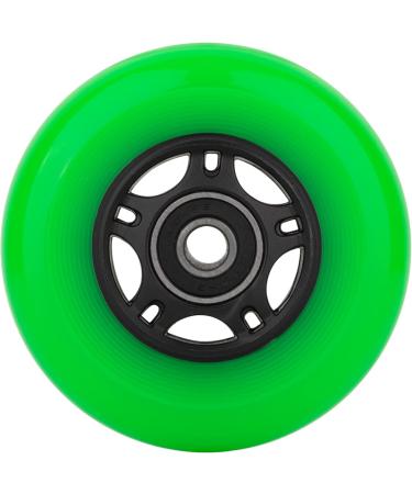WHEELCOME Inline Skate Replacement Wheels 72mm - 8-Pack Green | ABEC-9 Bearings & Spacers | 85A for Indoor & Outdoor Roller Hockey Skates - Buy Online on GoSupps.com