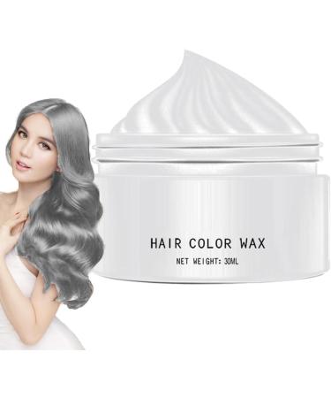 Temporary silver-gray hair color for men instant hair cream dye | Cream-colored hair wax | For adults ages friends beauticians etc. - Buy Online on GoSupps.com