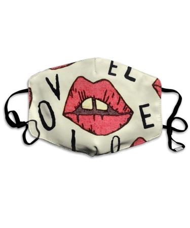 Breathable premium facial protection envelope Love Lips Women Men Men Anti Wind Staub Protection Protective cover for skiing camping travel safety daily use