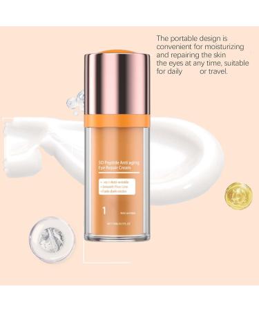 WUEOCU Beauty Crema De Ojos Con P ptidos 5D Crema De Ojos Con Peptido 5D Peptide Eye Cream Eye Cream Anti Aging For Dark Circles And Puffiness Skin Under Eyes Moisturize (2PC) - Buy Online on GoSupps.com