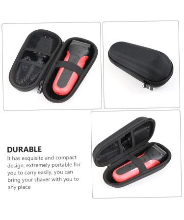 Beavorty Razor Storage Bag - Travel Hard Box for Electric Trimmers & Hairdressing Scissors | Universal Fit Black 17.5x7x7cm - Buy Online on GoSupps.com