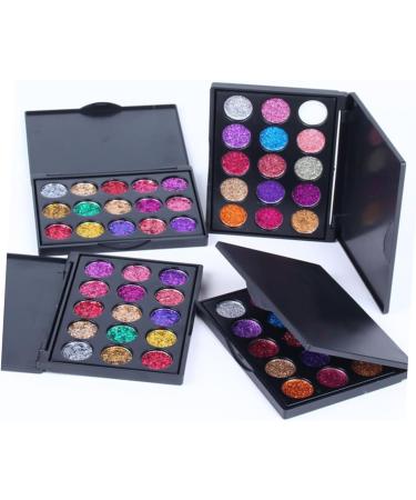 POPETPOP 3pcs 15 Matte Eyeshadow Eye Shadow Palettes Eyeshadow Matt Eyeshadow Palette Diamond Sequins 1 count (Pack of 1) As Shownx3pcs - Buy Online on GoSupps.com