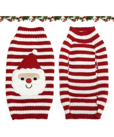 Abrrlo Christmas Dog Sweater - Warm Winter Pet Knit Sweater for Dogs | Santa Claus Holiday Fashion Gift (XXS) - Buy Online on GoSupps.com