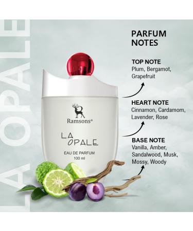 Ramsons - LA OPALE Eau De Parfum | 100 ML | Perfume For Men | TN - Plum Apple Bergamot Grapefruit | MN - Cinnamon Cardamom Lavender Rose | BN - Vanilla Amber Sandalwood Musk Mossy Woody - Buy Online on GoSupps.com