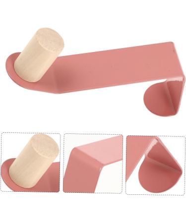 STOBAZA Door Hook Out Door Decor Wall Mounted Coat Hook Home Supply Accessory No Punching Wall Hook 24.5X12.5CM Pink - Buy Online on GoSupps.com
