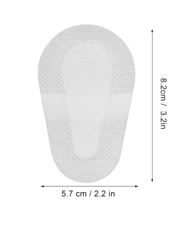 Disposable Sterile Non-Woven Oval Eye Pads - Wound Care Eye Patch (5.7 x 8.2cm) - International Shipping Available - Buy Online on GoSupps.com