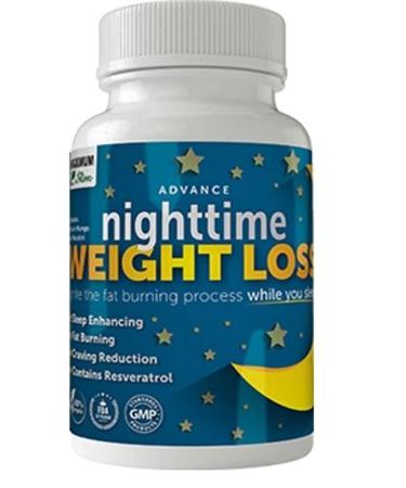 Maximum Slim Advanced Nighttime (Fat Burning) Weight Loss with African Mango Green Tea Resveratrol and Maqui Berry Will Help You Lose Weight While Sleeping and Maintain Sleep