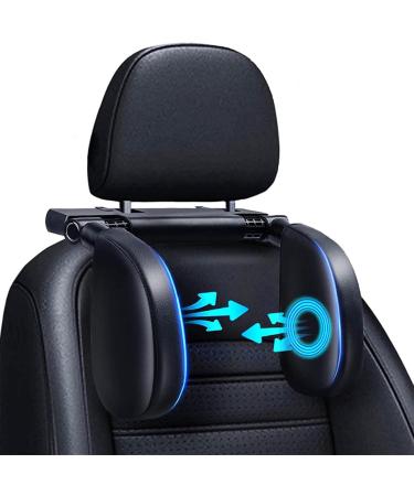 Headrest car children car headrest 180 degrees adjustable breathable leather neck support car headrest car adults good to sleep on long trips (black) - Buy Online on GoSupps.com