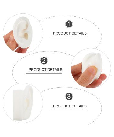 TEHAUX Premium Silicone Ear Model - Lifelike Artificial Ear for Studs & Teaching (Size M) - Bubble-Free Soft & Realistic - Buy Online on GoSupps.com
