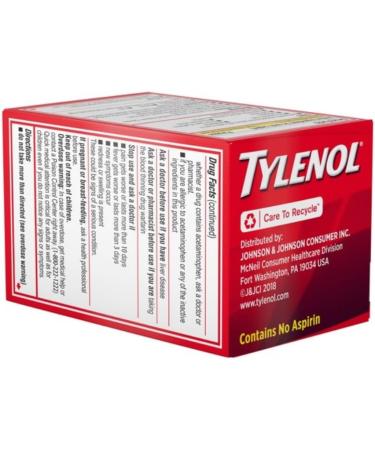 Buy Tylenol Extra Strength Coated Tablets 500mg - Acetaminophen 24 Count | Fast International Shipping - Buy Online on GoSupps.com