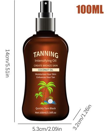  ccuzs Natural Tanner Oil 100 ml Waterproof Tanner Enhancer Long Lasting Outdoor Suntan Booster Nourishing Sun Care Formula for Pool Beach Garden Personal Care - Buy Online on GoSupps.com