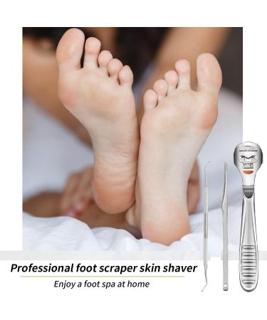 Premium Hornhaut Hobel Foot Care Set - Stainless Steel Footfish Flat File Lifter Nail Clipper & 10 Blades International Shipping - Buy Online on GoSupps.com
