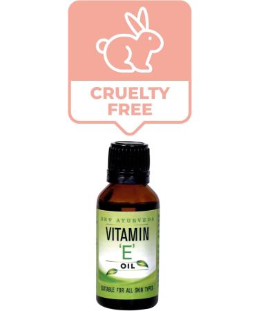 Pure Vitamin E Oil 30ml - Original Glass Bottle | Best for Skin & Hair Care - Buy Online on GoSupps.com