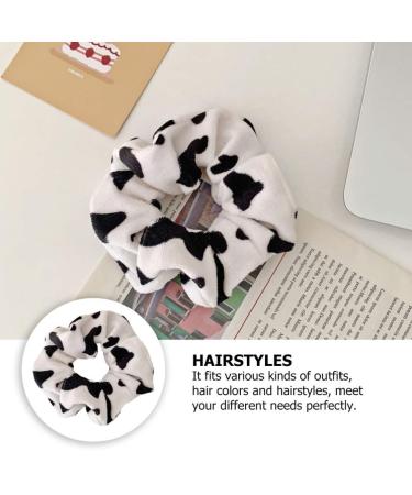 Elastic Cow Pattern Hair Ties - Ponytail Holders for Girls | Durable Elastic Cords | International Shipping - Buy Online on GoSupps.com