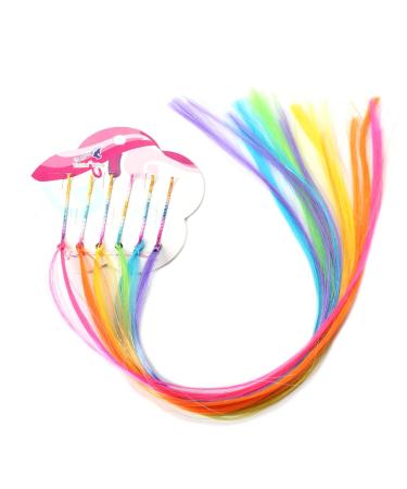 JUSTFOX 6 Colorful Synthetic Hairpin Extensions | Vibrant Hair Accessories for Instant Style | Worldwide Shipping - Buy Online on GoSupps.com
