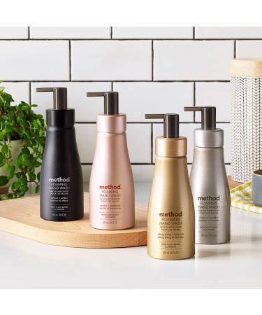 Method Premium Foaming Hand Wash Vetiver + Amber | Reusable Black Aluminum Bottle | Biodegradable Formula | 10 fl oz (Pack of 3) - Buy Online on GoSupps.com