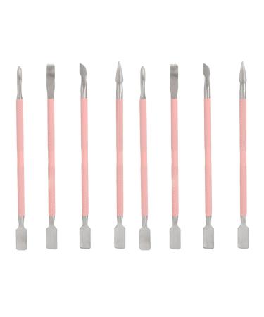 2 Set Cuticle Pusher Set Stainless Steel Cuticle Remover Kit Effective Nail Cleaning Multi Functional Tool Manicure Pedicure Nail Art Care Tool Set Nail Dirt Spoon Nail Cleaner