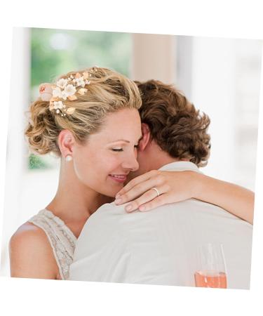 FRCOLOR 1pc White Bridal Comb Ceramics Decorate Bride Alloy - Buy Online on GoSupps.com