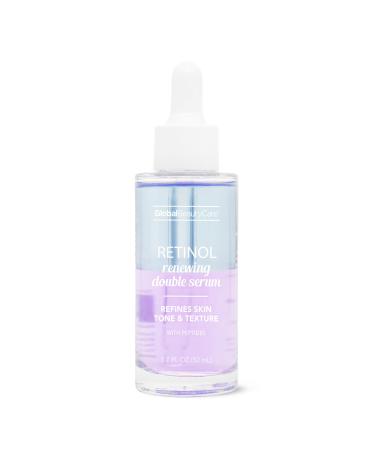 Global Beauty Care Retinol Renewing Double Serum with Peptides 1.7 fl oz / 50 mL Retinol - Double Serum 1.7 Fl Oz (Pack of 1)