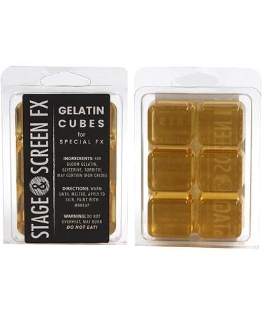 Professional FX Makeup Gelatin Cubes 4 oz - Safe Latex Alternative for Special Effects Scars & Prosthetics - Buy Online on GoSupps.com