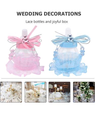 Toddmomy 24 Pcs Bottle Candy Box Milk Bottle Candy Boxes Bear Lace Decoration Clear Bags for Gifts Wedding Ceremony Decorations Candy Storage Boxes Transparent Candy Holder Decorate 9*4*3cm - Buy Online on GoSupps.com