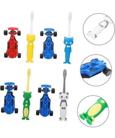 Beaupretty Kids Toothbrush Set - 4 Suction Cup Manual Toothbrushes for Children | Fun & Effective Teeth Cleaning Supplies - Buy Online on GoSupps.com