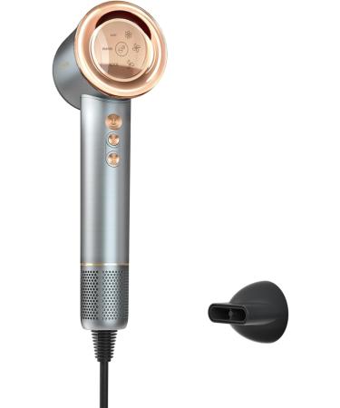 High Speed Hair Dryer 110 000 RPM - Nano-Plasma 1500W Portable & Quiet Blow Dryer for Home Kids & Travel - Silver - Buy Online on GoSupps.com