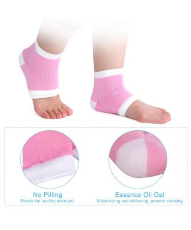 Moisturizing Cracked Heel Socks - Gel Spa Foot Care Open Toe Protector (Pink) for Smooth Heels - Buy Online on GoSupps.com