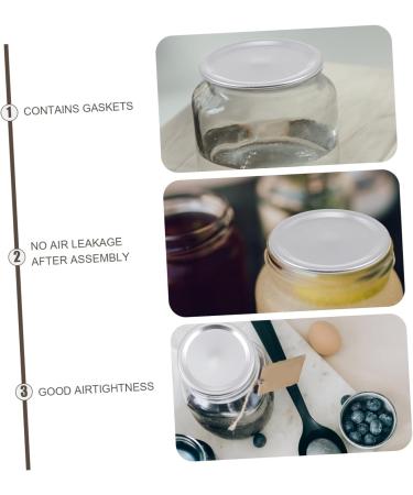 Milisten 24pcs Tinplate Split Cover Ball Jar Lids Tinplate Mason Jar Covers Secure Canning Jar Cap Stainless Can Cover Wide Mouth Canning Lids Sealing Can Caps Spherical Clamshell Bottle - Buy Online on GoSupps.com