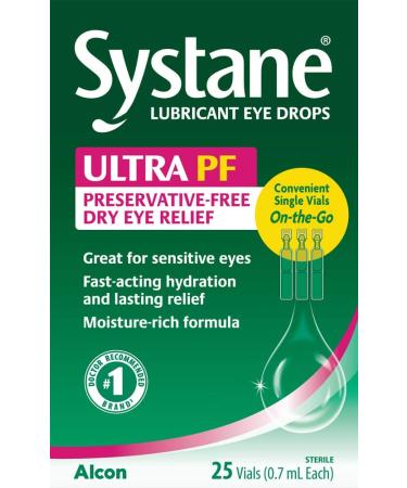 Systane Ultra Lubricant Eye Drops 25 Count - Pack of 1 | Long-Lasting Dry Eye Relief - Buy Online on GoSupps.com