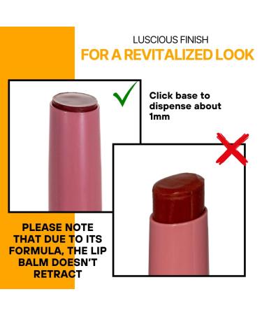 Hydrating Tinted Lip Balm for Dry Chapped Lips | Non-Sticky Juicy Finish in Nude - International Shipping Available - Buy Online on GoSupps.com