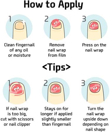 Non-Toxic Nail Wraps for Kids 3+ Years | Long Lasting & Safe Nail Stickers for Girls - 30 Stickers - Buy Online on GoSupps.com