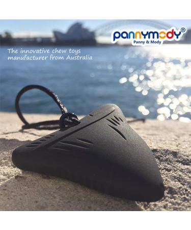 Panny & Mody 3 Pack Shark Tooth Sensory Chew Necklace for Kids - Teething & Autism Chewy Teether Pendant - Silicone Oral Sensory Jewelry - Boys and Girls (Black, Beige, Pearl) - Buy Online on GoSupps.com
