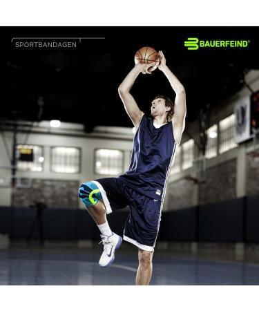 Bauerfeind Knee Support with Silicone Ring - Adjustable Black Knee Brace for Left & Right | S Size - International Shipping Available - Buy Online on GoSupps.com