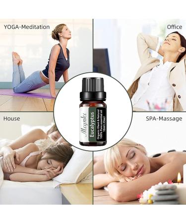 Organic Eucalyptus Essential Oil - Pure 10ml for Diffuser Humidifier Massage Bath & Skin Care - International Shipping - Buy Online on GoSupps.com