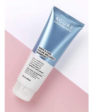 ACURE Wave & Curl Shampoo | 100% Vegan, Ultra-Conditioning for Wavy & Curly Color Treated Hair | Blue Tansy & Sunflower Extract | 8 Fl Oz - Buy Online on GoSupps.com