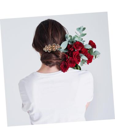 FRCOLOR Rhinestone Hair Clip Metal Hair Clips for Women Hair Clips for Thick Hair Barrettes for Women Barrettes for Thick Hair Spring Hair Clips Rhinestones Accessories The Flowers Bride - Buy Online on GoSupps.com