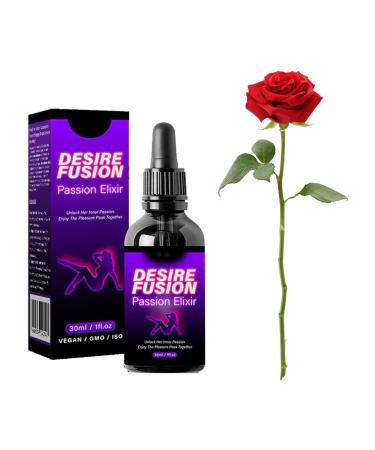 Desir fusion Passion Elixir happy hormone drops for women improvement in sensitivity and pleasure increases the energy level promotes relaxation improved blood circulation (1 piece) 1 piece.