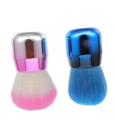 Beatifufu Mushroom Head Stucco Powder Blush Cosmetic Mushroom Brush Loose Powder Beauty Brush Makeup Brush Nail Dust Brush Blusher Brush Woman Makeup Brush Mushroom Head Brush
