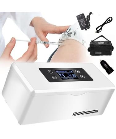 DDHVVOH Insulin Cooler Refrigerated Box Drug Constant Temperature Refrigerato Diabetic Medication Organizer Temperature Control 2-8 Degrees Real-Time Temperature Display 1battery