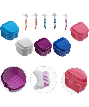 10-Piece Dental Storage Box Set | Travel Holder for Toothbrushes & Oral Care | Prosthesis & Braces Case - Buy Online on GoSupps.com