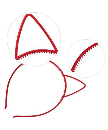 24 Cat Ear Headbands - Plastic Hair Hoops for Women & Girls | Party Costume & Daily Decorations - Bunny Cat Bow Headwear Accessories - Buy Online on GoSupps.com