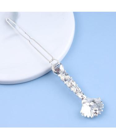 Inateannal Vintage Pearl Shell Hair Clip Silver Pearl Hair Barrette Shell Hair Headgear French Pearl Hair pin Barrette Decorative Hair Accessories for Women and Girls - Buy Online on GoSupps.com