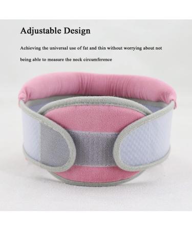 Jlasdr Neck Protection Bandage - Breathable Height-Adjustable Collar for Neck Pain & Spine Pressure - Pink - Ideal Neck Support for Women | International Shipping - Buy Online on GoSupps.com