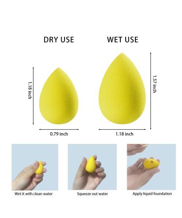 GFOUNS Small Mini Beauty Blender Makeup Sponge 30pcs - Multi-Colored Foundation Beauty Sponges for Face | Makeup Blender Sponges for Foundation Blending - Buy Online on GoSupps.com