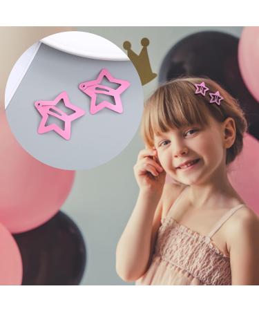 12Pcs Star Clips for Hair - Non-slip Metal Snap Barrettes in 6 Colors | Cute Star Shape Cartoon Hair Barrettes for Toddlers, Baby Girls, Kids, and Women - Hair Accessories - Buy Online on GoSupps.com
