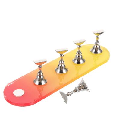 COLLBATH 1 Set Nail Practice Holder Nail Art Creative Nail Holders Training Nail Stands Nail Display for Nail Painting Magnetic Nail Display Creative Nail Racks Convenient Nail Stands