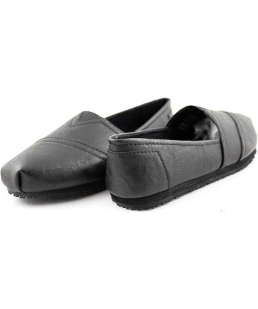 Laforst Women's Non-Slip Work Shoes - Jess PU Slip-On Flats in Black (Size 9) - Buy Online on GoSupps.com