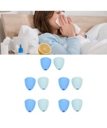Replacement Nose Washing Head 10pcs Silicone Replacement Nasal Wash Tips Nasal Irrigator Head to Remove Mucus Replacement Nose Rinse Cleaner Head